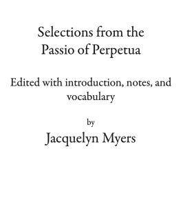 Perpetua Selections cover